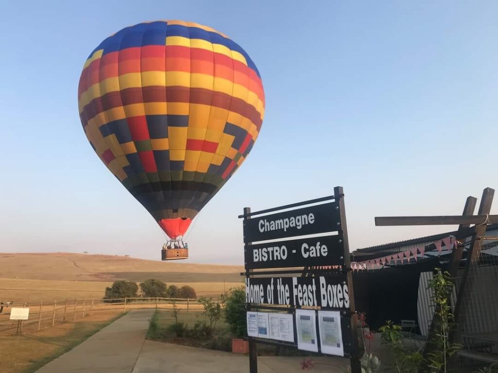 champagne bistro hot air balloon