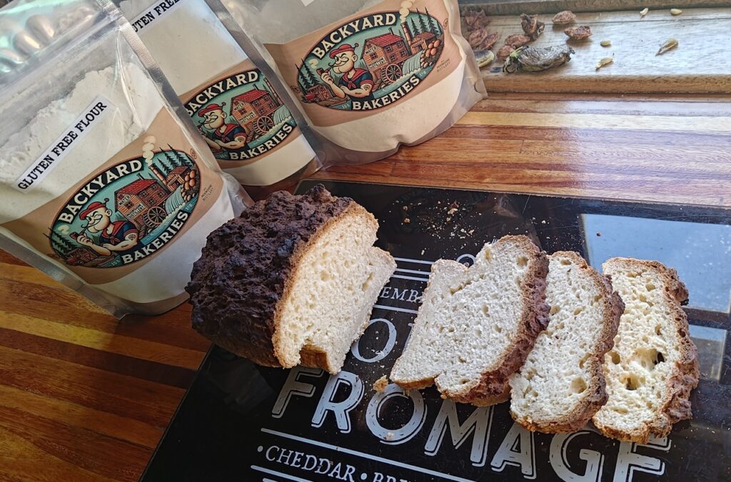 backyard bakeries gluten free flour packaging